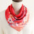 Women's Elegant Flower Satin Printing Silk Scarf