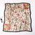 Women's Elegant Flower Satin Printing Silk Scarf