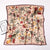 Women's Elegant Flower Satin Printing Silk Scarf