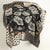 Women's Elegant Flower Satin Printing Silk Scarf