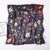 Women's Elegant Flower Satin Printing Silk Scarf