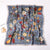 Women's Elegant Flower Satin Printing Silk Scarf