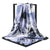 Women's Elegant Flower Satin Printing Silk Scarves