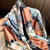 Women's Elegant Flower Satin Printing Silk Scarves