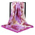 Women's Elegant Flower Satin Printing Silk Scarves