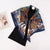 Women's Elegant Flower Twill Satin Printing Silk Scarf