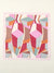 Women's Elegant Geometric Satin Printing Silk Scarf