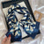 Women's Elegant Geometric Satin Printing Silk Scarf