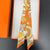 Women's Elegant Geometric Satin Tassel Silk Scarf