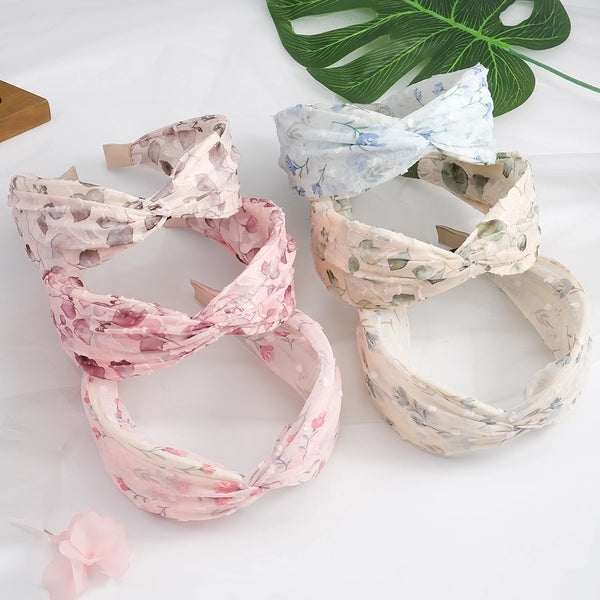 Women's Elegant Glam Color Block Plastic Fabric Braid Hair Band