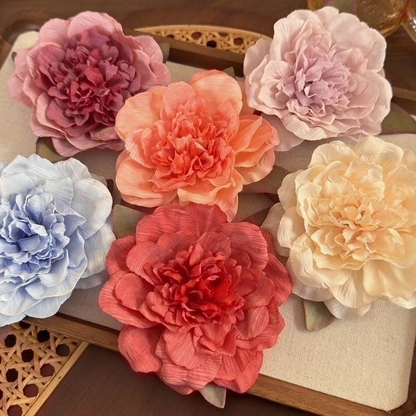 Women's Elegant Glam Flower Cloth Flowers Hair Clip