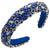 Women's Elegant Glam Geometric Alloy Cloth Inlay Rhinestones Glass Hair Band