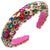 Women's Elegant Glam Geometric Alloy Cloth Inlay Rhinestones Glass Hair Band