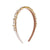 Women's Elegant Glam Geometric Solid Color Cloth Inlay Rhinestones Glass Stone Hair Band