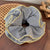 Women's Elegant Glam Oversized Plaid Cloth Hair Tie