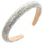 Women's Elegant Glam Square Cloth Sponge Inlay Rhinestones Glass Stone Hair Band