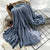 Women's Elegant Gradient Color Cotton Scarves & Gloves