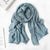 Women's Elegant Gradient Color Cotton Scarves & Gloves