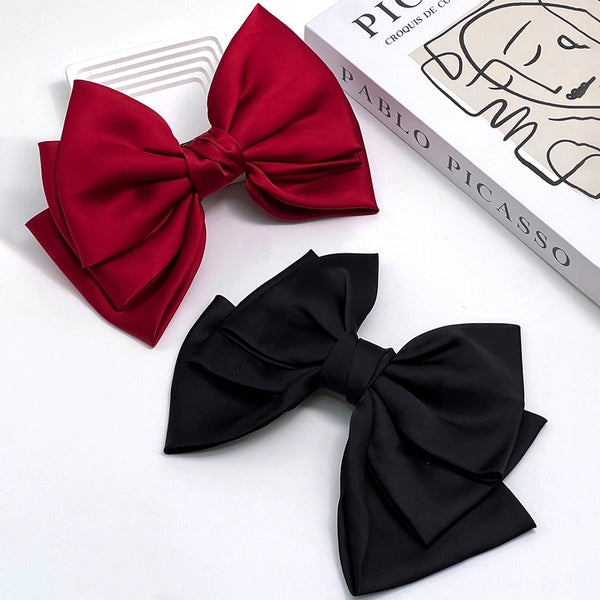 Women's Elegant Lady Bow Knot Metal Hair Clip