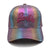 Women's Elegant Lady Color Block  Curved Eaves Baseball Cap