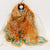 Women's Elegant Lady Color Block High Quality Yarn Printing Silk Scarf