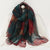 Women's Elegant Lady Color Block High Quality Yarn Printing Silk Scarf