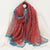 Women's Elegant Lady Color Block High Quality Yarn Printing Silk Scarf