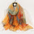 Women's Elegant Lady Color Block High Quality Yarn Printing Silk Scarf