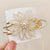 Women's Elegant Lady Floral Alloy Plating Crystal Hair Clip