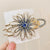 Women's Elegant Lady Floral Alloy Plating Crystal Hair Clip