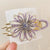 Women's Elegant Lady Floral Alloy Plating Crystal Hair Clip