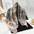 Women's Elegant Lady Flower Polyester Scarf