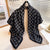 Women's Elegant Lady Flower Polyester Scarf