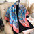 Women's Elegant Lady Flower Polyester Scarf