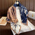 Women's Elegant Lady Flower Polyester Scarf