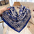 Women's Elegant Lady Modern Style Printing Satin Silk Scarf