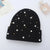 Women's Elegant Lady Solid Color Pearl Eaveless Wool Cap