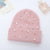 Women's Elegant Lady Solid Color Pearl Eaveless Wool Cap