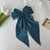 Women's Elegant Lady Streetwear Printing Solid Color Bow Knot Cloth Hair Clip