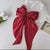 Women's Elegant Lady Streetwear Printing Solid Color Bow Knot Cloth Hair Clip