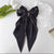 Women's Elegant Lady Streetwear Printing Solid Color Bow Knot Cloth Hair Clip