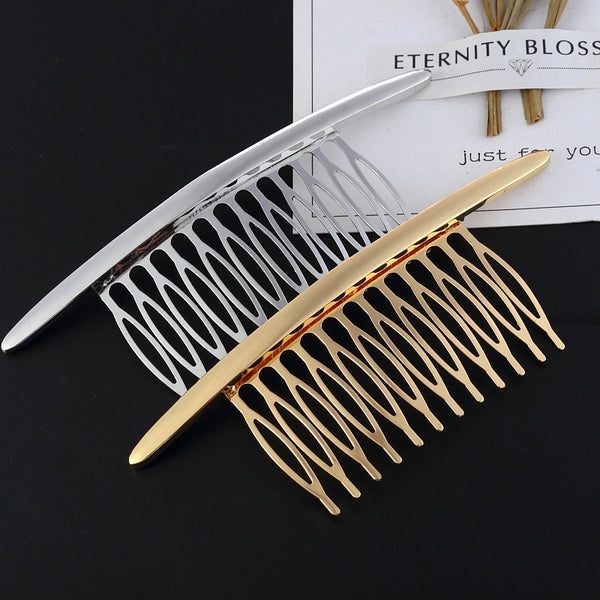 Women's Elegant Lady Streetwear Solid Color Alloy Plating Hair Combs