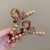 Women's Elegant Lady Sweet Bow Knot Arylic Imitation Pearl Inlay Rhinestones Hair Claws