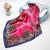 Women's Elegant Leopard Satin Printing Silk Scarves