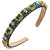 Women's Elegant Luxurious Color Block Alloy Cloth Plating Inlay Glass Hair Band