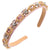 Women's Elegant Luxurious Color Block Alloy Cloth Plating Inlay Glass Hair Band