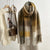 Women's Elegant Plaid Imitation Cashmere Tassel Scarf