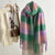 Women's Elegant Plaid Imitation Cashmere Tassel Scarf