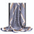 Women's Elegant Printing Color Block Satin Printing Silk Scarf