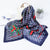 Women's Elegant Printing Color Block Satin Printing Silk Scarf